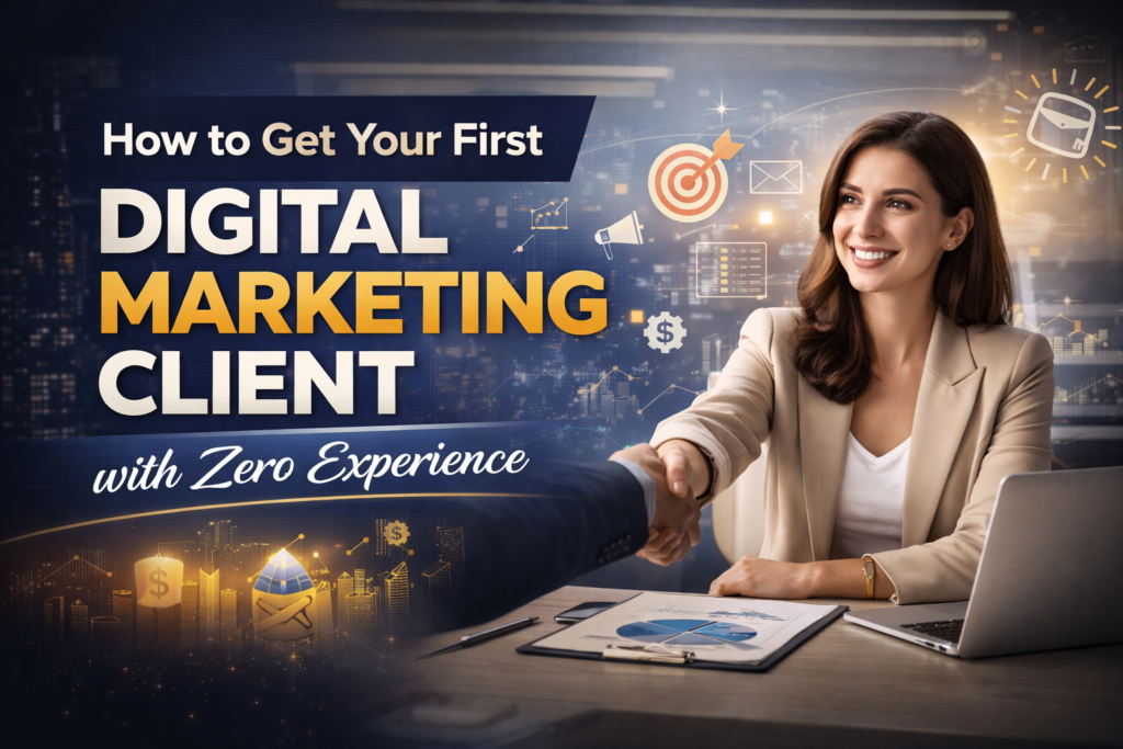 How to get your first digital marketing client with zero experience